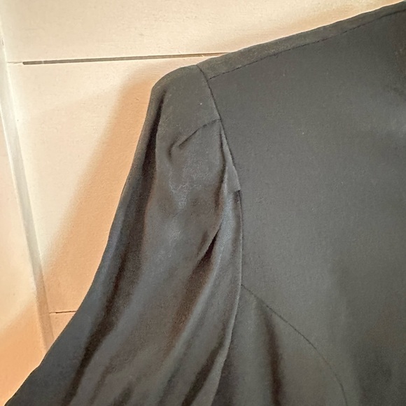 Y2K Vintage Valerie Stevens pleated grandmacore midi green rayon dress 12 - Picture 3 of 11